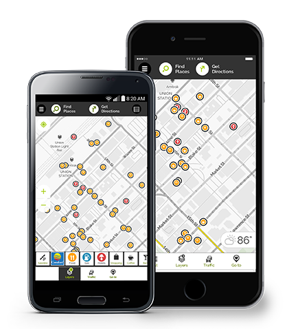 MapQuest layers feature